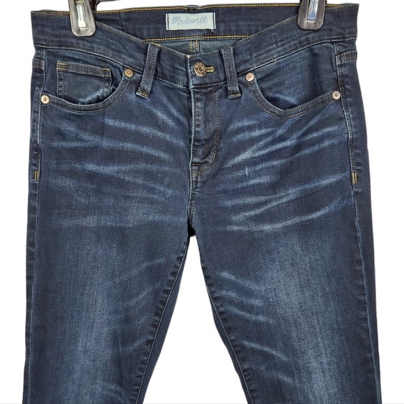 Madewell Skinny Skinny Crop Blue Denim Jeans Women's Size 28 - Picture 2 of 10